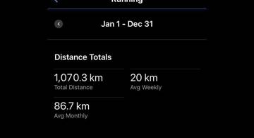 Blog post thumbnail for 2023年は1070km走った