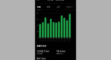 Blog post thumbnail for 2024年は1008km走った
