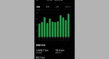 Blog post thumbnail for 2024年は1008km走った