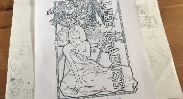 Blog post thumbnail for 久々に絵をかいた LIFE IS ABUSE